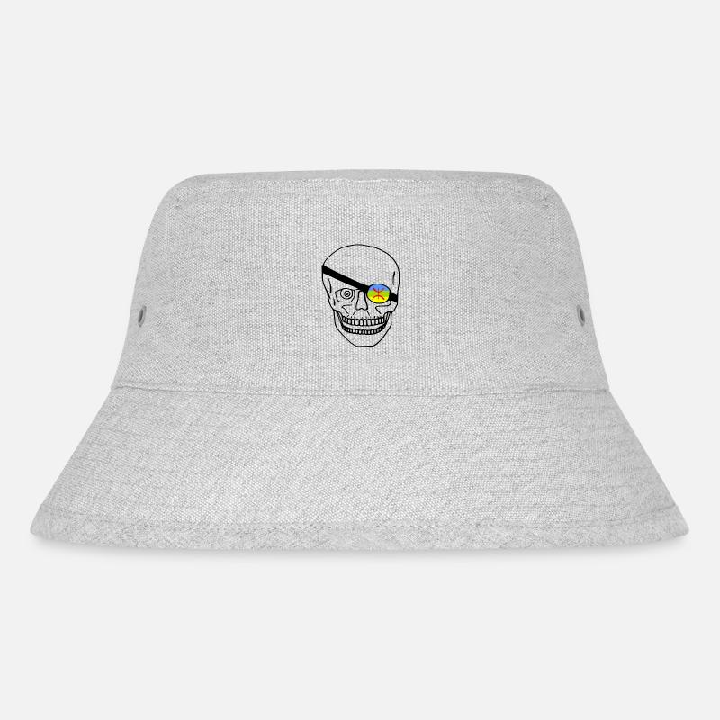 Amazigh Flagge Schädel - Stanley/Stella recycelter Bucket Hat - Grau meliert