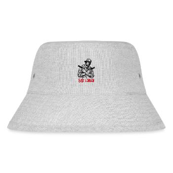 East London - Stanley/Stella recycelter Bucket Hat - Grau meliert - Vorne