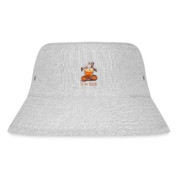 Pumpkin Spice Pumpkin Coffee - Stanley/Stella Recycled Bucket Hat - heather grey - Front