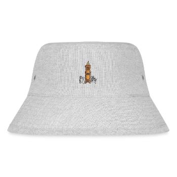 Süßer Otter mit Partyhut und lustigem Spruch Party - Stanley/Stella recycelter Bucket Hat - Grau meliert - Vorne