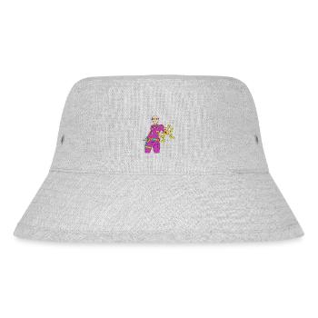 Heldenmädchen - Stanley/Stella recycelter Bucket Hat - Grau meliert - Vorne
