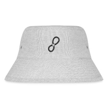 Hund Dog - Stanley/Stella recycelter Bucket Hat - Grau meliert - Vorne