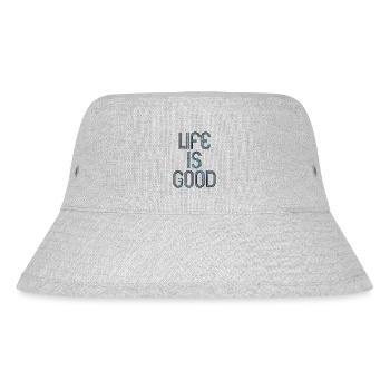 live is good - Stanley/Stella recycelter Bucket Hat - Grau meliert - Vorne