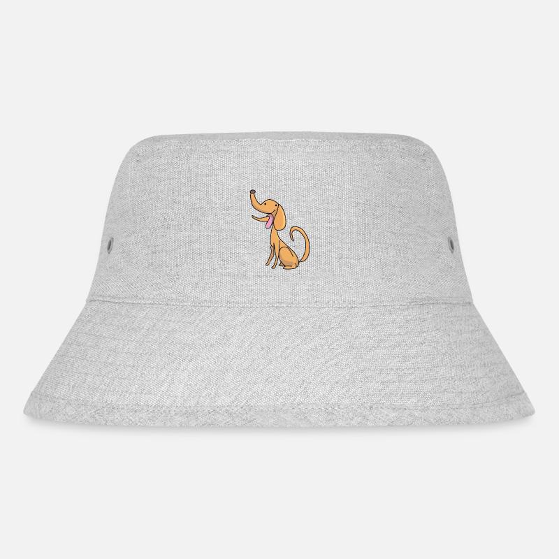 Der kleine Hund - Stanley/Stella recycelter Bucket Hat - Grau meliert