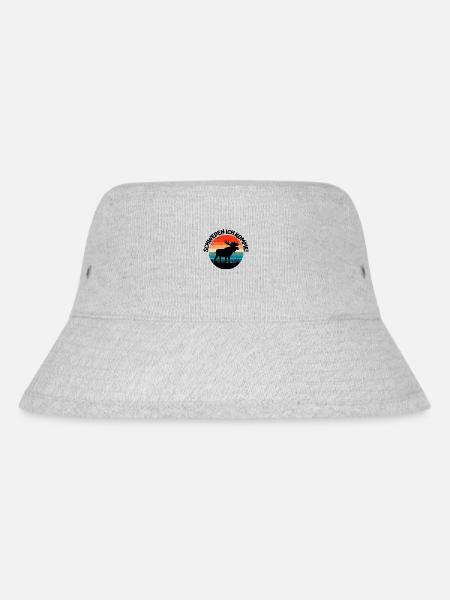 Schweden, Elch, ich komme - Stanley/Stella recycelter Bucket Hat - Grau meliert