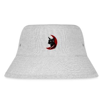 Cute Cat Mom Moon Cat - Stanley/Stella Recycled Bucket Hat - heather grey - Front