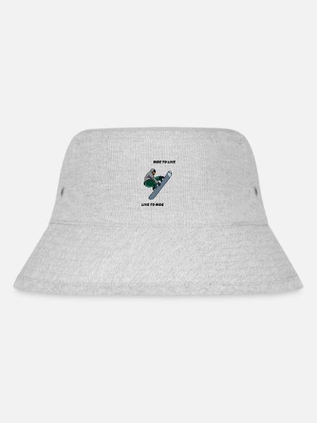 SNOWBOARDING - Stanley/Stella Recycled Bucket Hat - heather grey