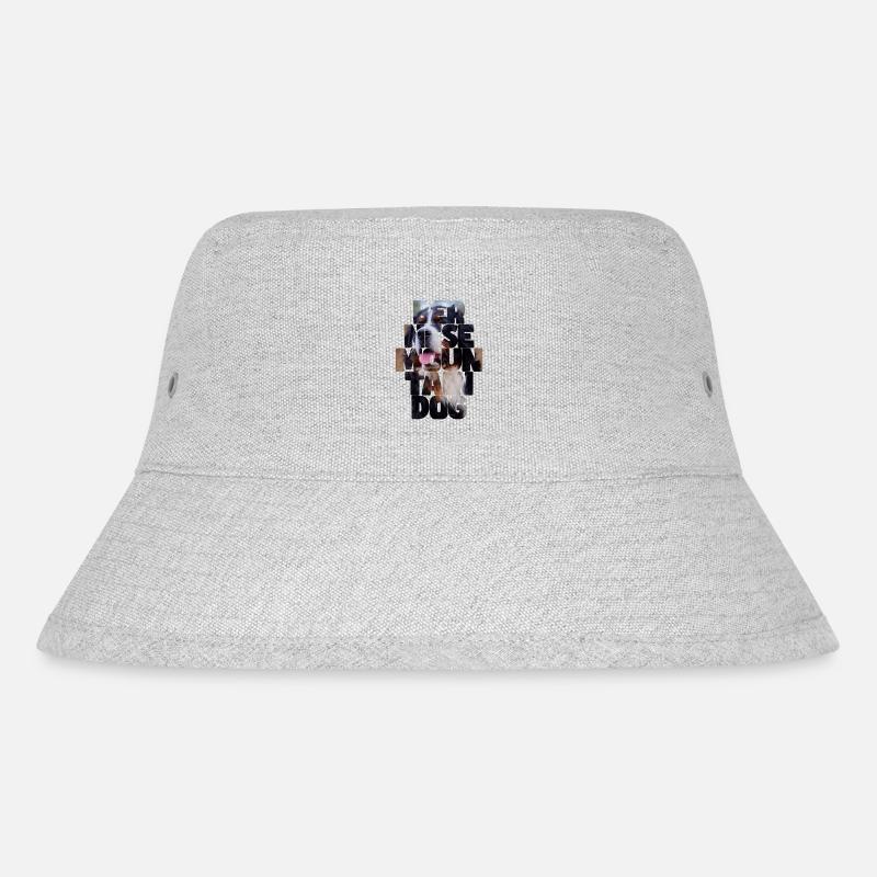 Berner Sennenhund - Stanley/Stella recycelter Bucket Hat - Grau meliert