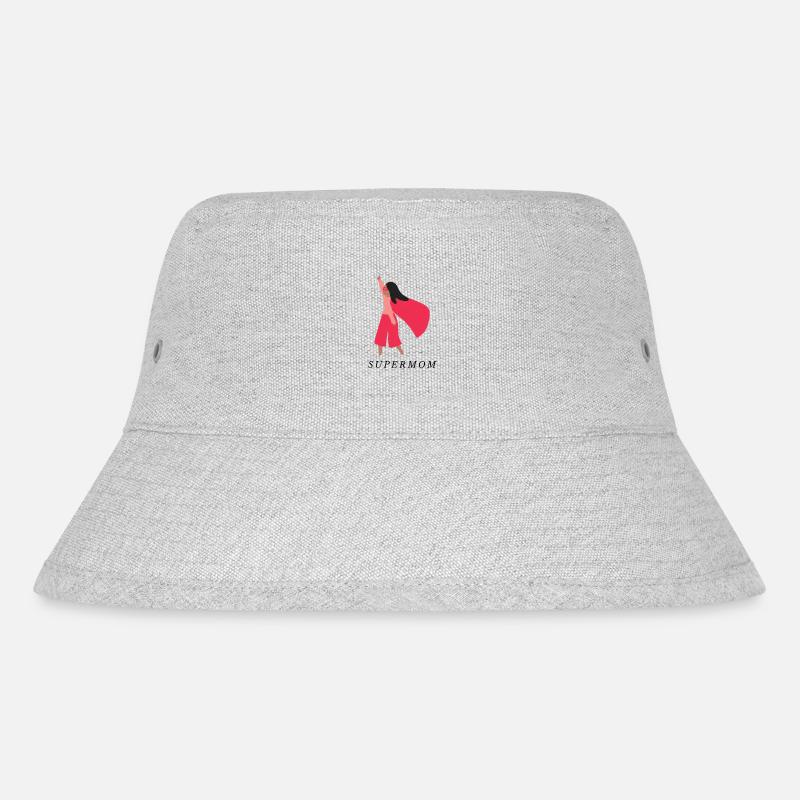 Supermom - Stanley/Stella recycelter Bucket Hat - Grau meliert