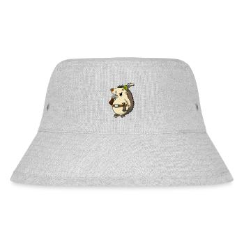 Jäger Igel - Stanley/Stella recycelter Bucket Hat - Grau meliert - Vorne