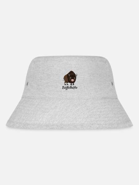 Büffelhüfte - Stanley/Stella recycelter Bucket Hat - Grau meliert