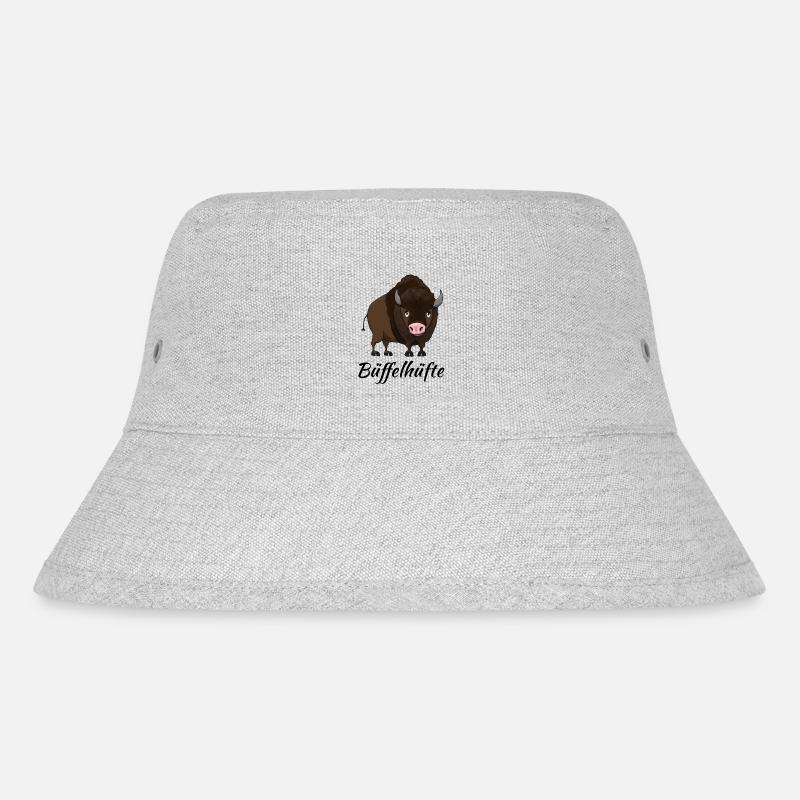 Büffelhüfte - Stanley/Stella recycelter Bucket Hat - Grau meliert