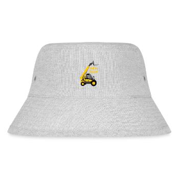 Gabelstapler-zertifiziert - Stanley/Stella recycelter Bucket Hat - Grau meliert - Vorne