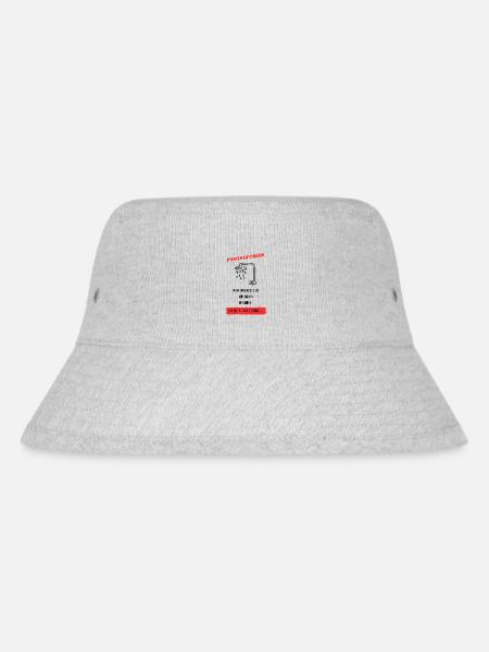 Montag Morgen - Stanley/Stella recycelter Bucket Hat - Grau meliert