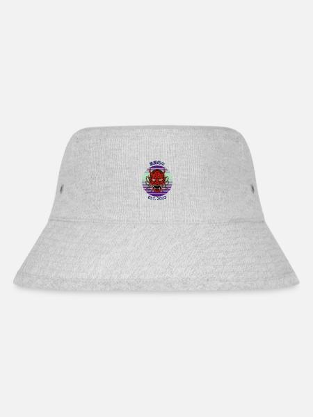 Purple Demon - Stanley/Stella recycelter Bucket Hat - Grau meliert
