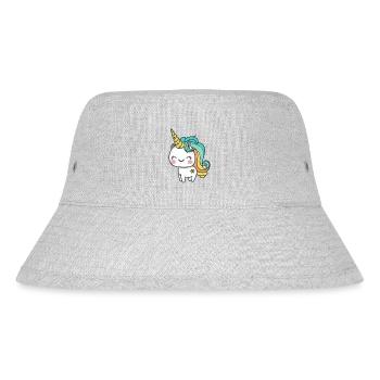 Kawaii Licorne mignonne et heureuse - Bob recyclé Stanley/Stella - gris chiné - Devant