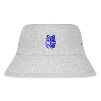 Wolf - Stanley/Stella recycelter Bucket Hat - Grau meliert - Vorne