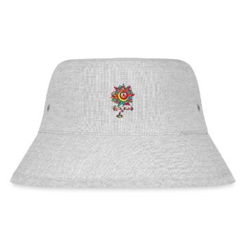 Trippy flower with one eye - Stanley/Stella Recycled Bucket Hat - heather grey - Front