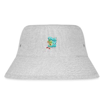 Take it Easy Mushroom Club - Stanley/Stella recycelter Bucket Hat - Grau meliert - Vorne