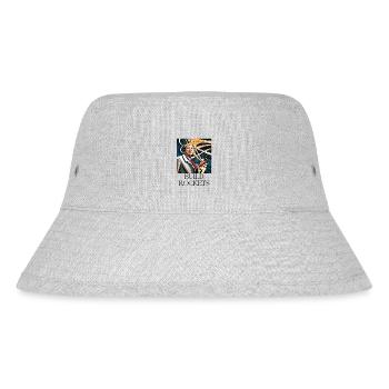 Mr. ROCKET - Stanley/Stella recycelter Bucket Hat - Grau meliert - Vorne