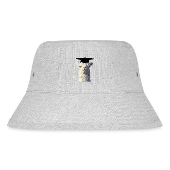 Schulabschluss Bachelor Studium Absolvent Alpaka - Stanley/Stella recycelter Bucket Hat - Grau meliert - Vorne