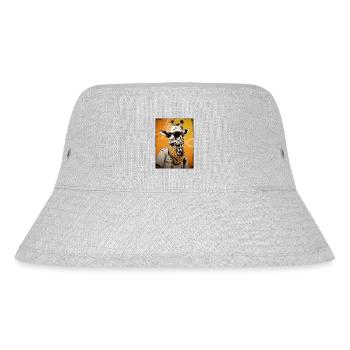 Tierischer Stil - Stanley/Stella recycelter Bucket Hat - Grau meliert - Vorne