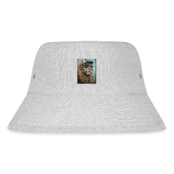 Tierischer Stil - Stanley/Stella recycelter Bucket Hat - Grau meliert - Vorne