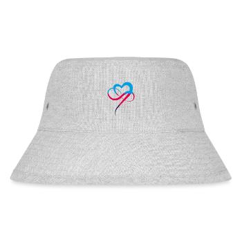 Polyamorie Flagge Infinity Heart Buntes Herz - Stanley/Stella recycelter Bucket Hat - Grau meliert - Vorne