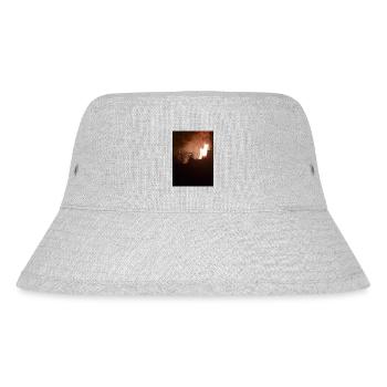 Night fire - Stanley/Stella recycelter Bucket Hat - Grau meliert - Vorne