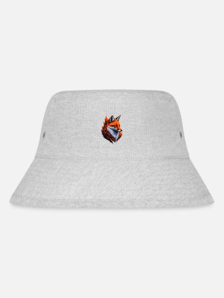 Fox 3 - Stanley/Stella recycelter Bucket Hat - Grau meliert