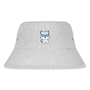 Looki the spectacled wolf - Stanley/Stella Recycled Bucket Hat - heather grey - Front