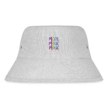 Colors MAGIC Words Design - Stanley/Stella Recycled Bucket Hat - heather grey - Front