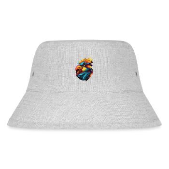 Fink Zeichnung Kunst - Stanley/Stella recycelter Bucket Hat - Grau meliert - Vorne