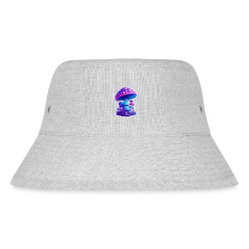 magic mushrooms - Stanley/Stella recycelter Bucket Hat - Grau meliert - Vorne