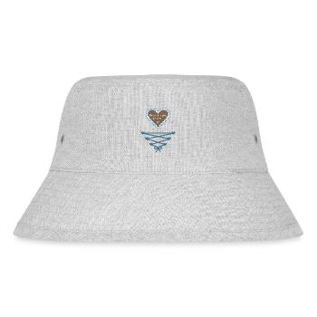 Mei Dirndl is z'kloa für zwoa - Bayern - Stanley/Stella recycelter Bucket Hat - Grau meliert - Vorne