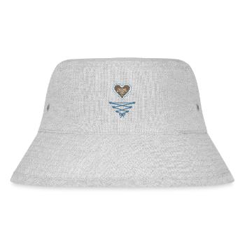 Mei Dirndl is z'kloa für zwoa - Bayern - Stanley/Stella recycelter Bucket Hat - Grau meliert - Vorne