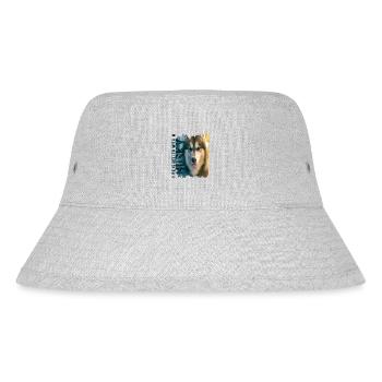 Siberian Husky - Stanley/Stella Recycled Bucket Hat - heather grey - Front