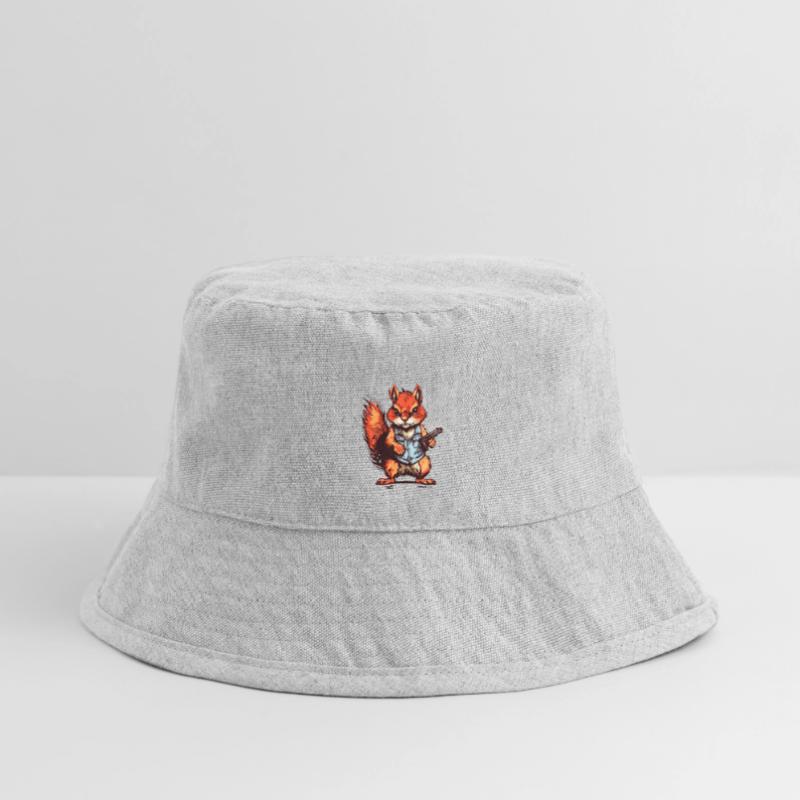 Eichhörnchen als bewaffneter Söldner Stanley/Stella recycelter Bucket Hat