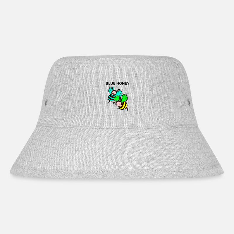 Bees - Stanley/Stella Recycled Bucket Hat - heather grey