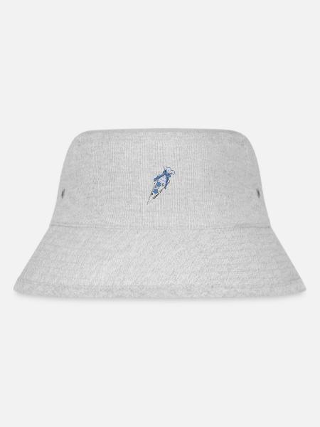 Schulkind 2024 Schultüte blau Einschulung - Stanley/Stella recycelter Bucket Hat - Grau meliert