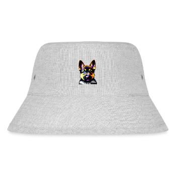 Puppy German Shepherd Dog Owner - Stanley/Stella Recycled Bucket Hat - heather grey - Front