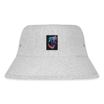 Elephant Galaxy - Stanley/Stella recycelter Bucket Hat - Grau meliert - Vorne