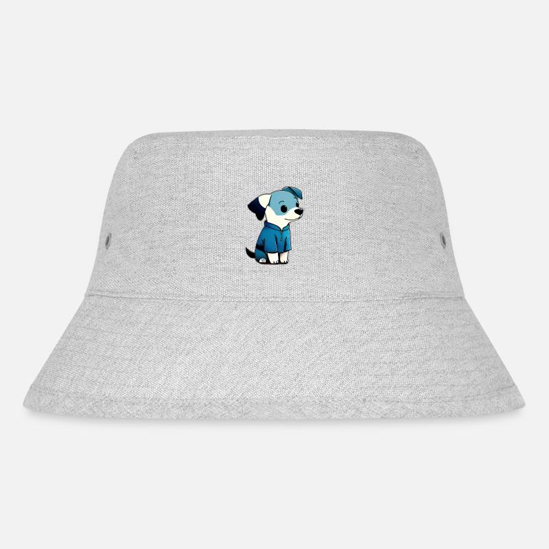 Mignon petit chien de compagnie portant une veste bleue - Bob recyclé Stanley/Stella - gris chiné