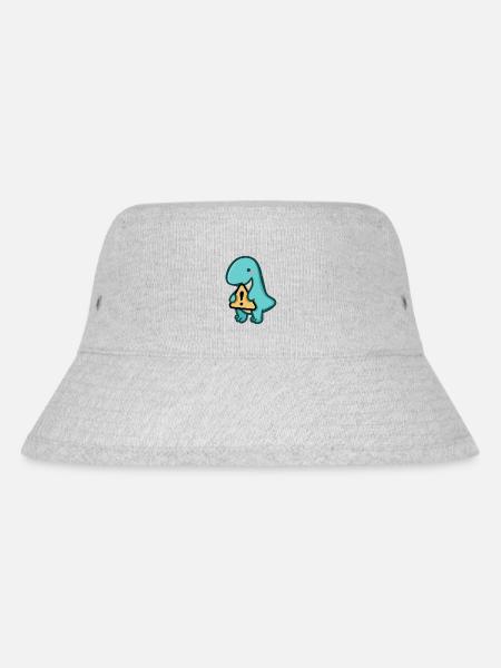 Avertissement Hugadino Dino, mignon dinosaure - Bob recyclé Stanley/Stella - gris chiné
