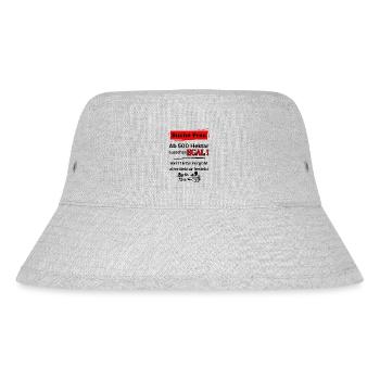 Landwirt & Bauern Spruch-Suche Frau ab 500 Hektar - Stanley/Stella recycelter Bucket Hat - Grau meliert - Vorne
