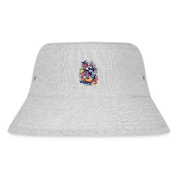 Axos, der Gott der Früchte - Stanley/Stella recycelter Bucket Hat - Grau meliert - Vorne
