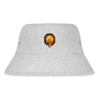 bitcoin lamp - Stanley/Stella Recycled Bucket Hat - heather grey - Front