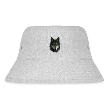 Green Wolf - Stanley/Stella Recycled Bucket Hat - heather grey - Front