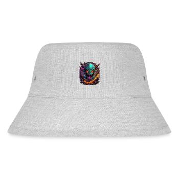 Graffiti Monster - Stanley/Stella recycelter Bucket Hat - Grau meliert - Vorne