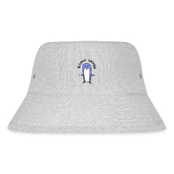 Pinguin tanzt boogie woogie - Stanley/Stella recycelter Bucket Hat - Grau meliert - Vorne